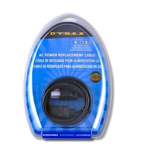 Dynex DX-C101751 6' AC Power Replacement Cable: Original Sealed Packaging 🔌